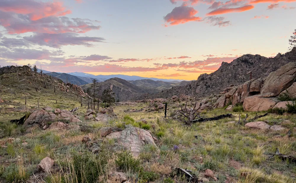 View from Greyrock campsite